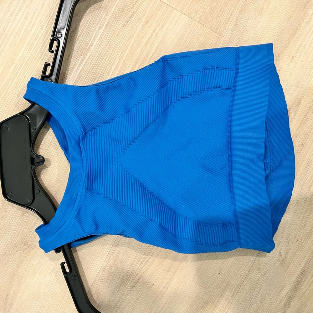 NUX Blue Crop Top